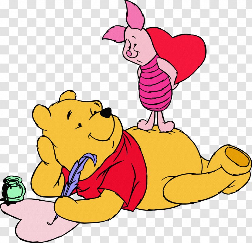 Winnie The Pooh Minnie Mouse Piglet Valentine's Day Clip Art - Gift Transparent PNG