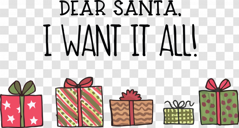 Dear Santa Christmas Transparent PNG