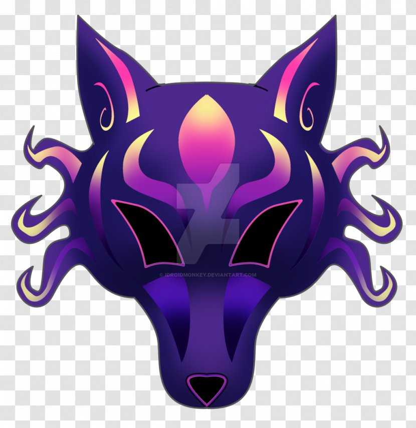 Graphics Illustration Desktop Wallpaper Purple Font - Symbol - Wolf Mask Transparent PNG