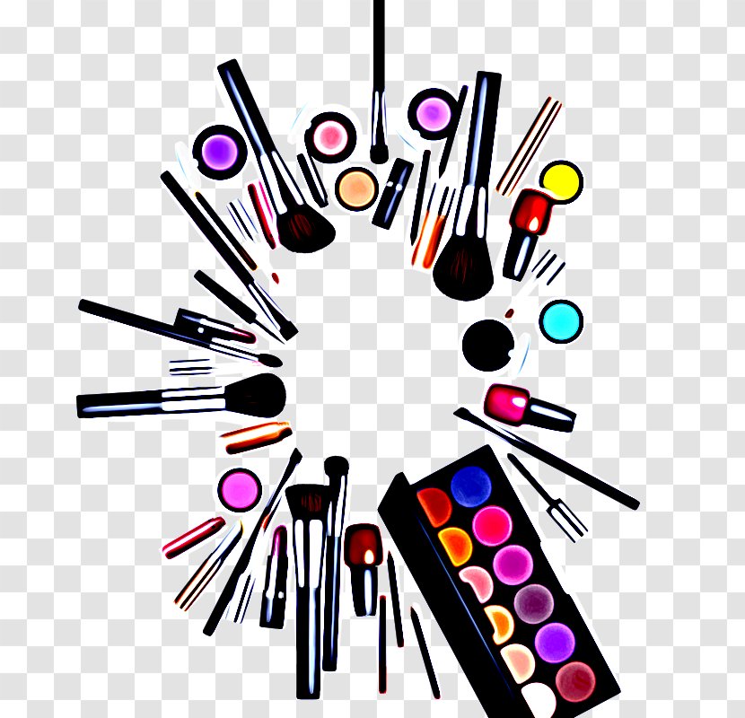 Eye Shadow Line Cosmetics Material Property - Makeup Brushes Transparent PNG