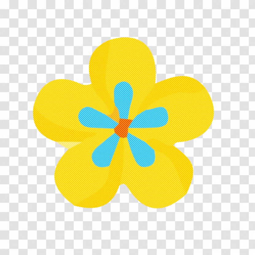 Yellow Petal Symbol Plant Flower - Clover Hibiscus Transparent PNG