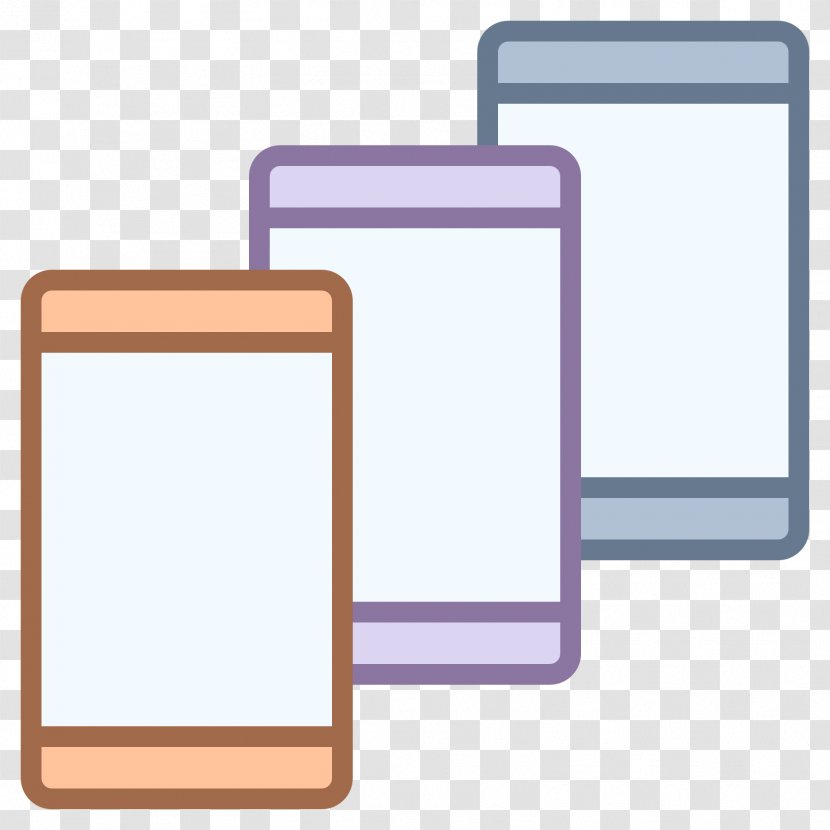 Touchscreen Smartphone Download Symbol - Computer - Multiple Transparent PNG