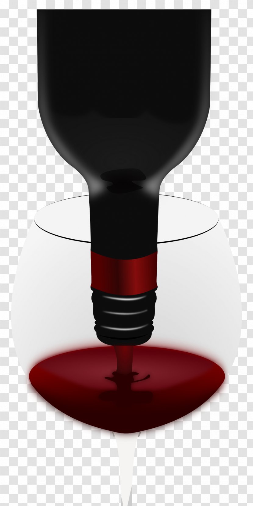 Red Wine White Champagne Ice - Bottle Transparent PNG