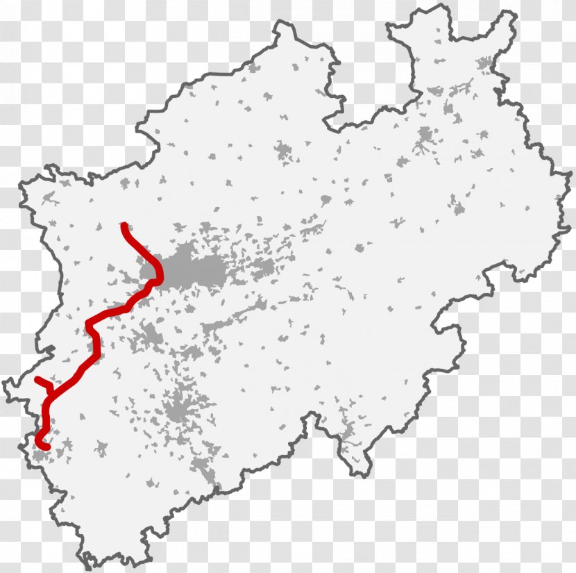 North Rhine-Westphalia Rhein-Niers-Bahn Topographic Map Rail Transport - Wikimedia Commons Transparent PNG