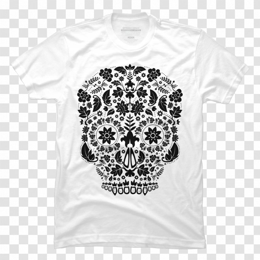 La Calavera Catrina Day Of The Dead Clip Art Illustration - White - Skull T-shirt Transparent PNG