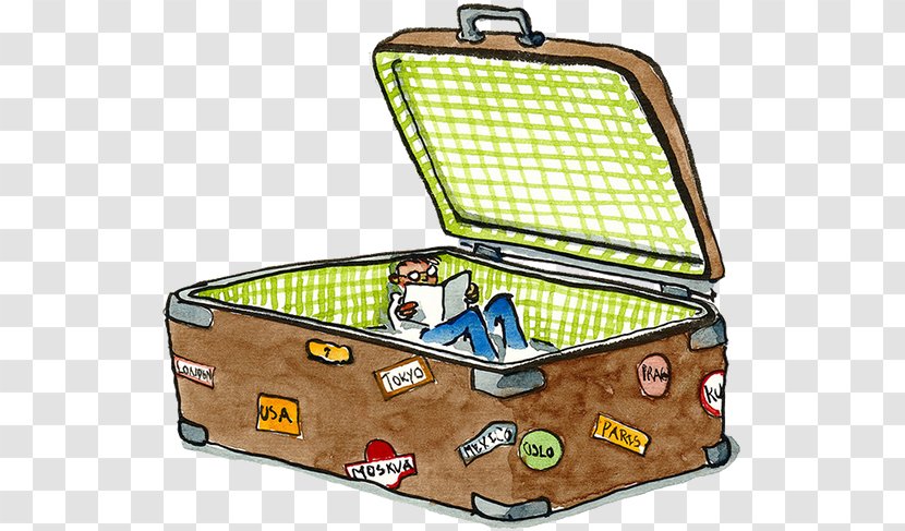 Stock Illustration Image Drawing - Hand Luggage - Cartoon Suitcase Dibujo  Transparent PNG
