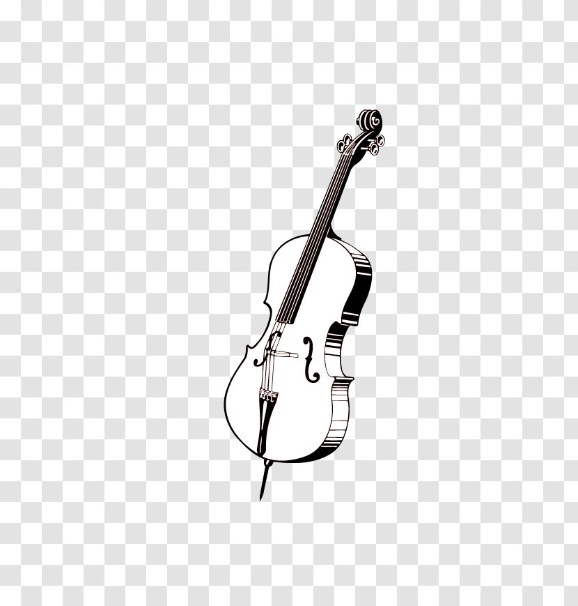 Violin Musical Instrument Cello - Cartoon - Hand-painted Transparent PNG