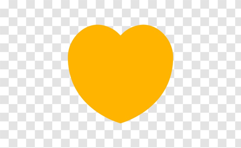 Yellow Heart Font M-095 - Emogi Stamp Transparent PNG