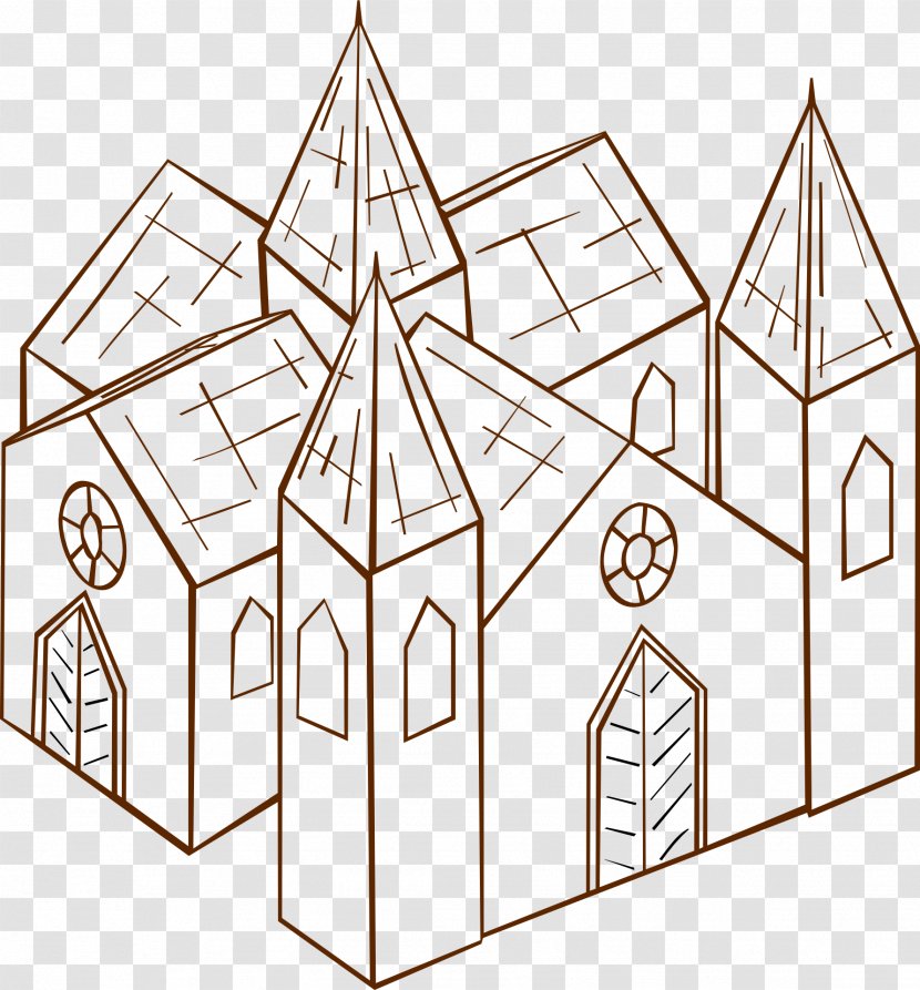 Notre-Dame De Paris Vector Graphics Cathedral Clip Art Image - Shed Transparent PNG