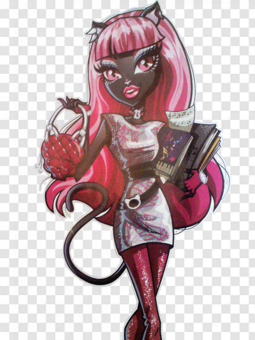 Monster High Doll Catty Noir Boo York, York - Silhouette Transparent PNG