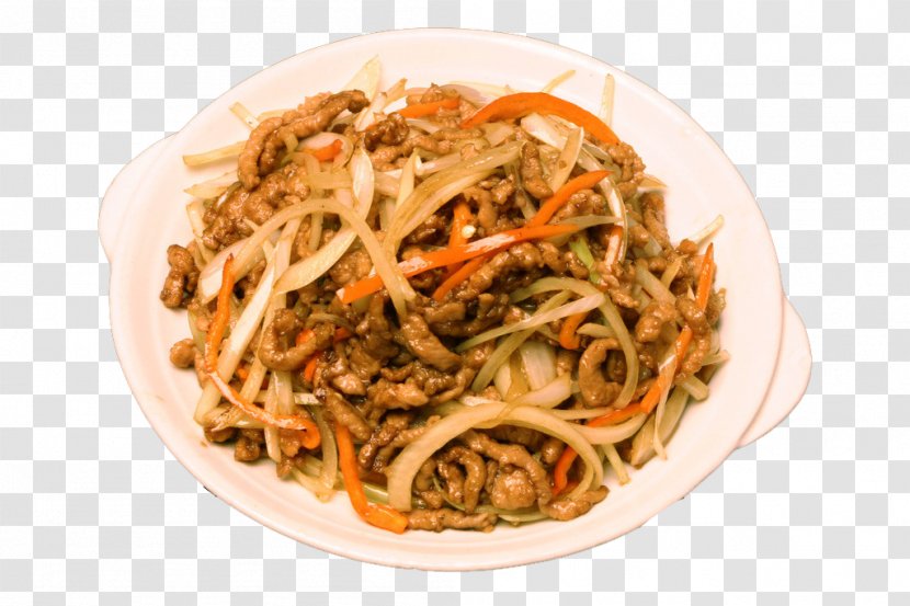 Chow Mein Lo Yakisoba Fried Noodles Chinese - Side Dish - Black Pepper Beef Flavor Transparent PNG