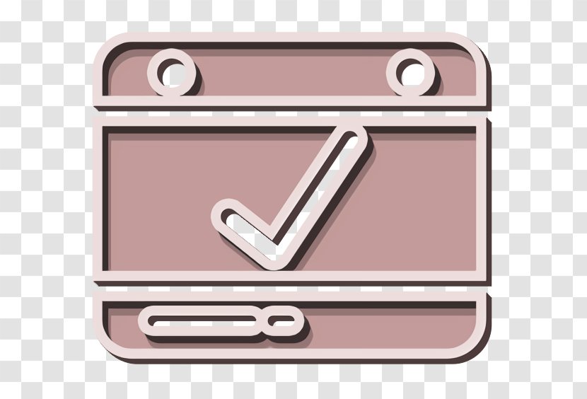 Calendar Icon Date Events - Pink - Logo Metal Transparent PNG