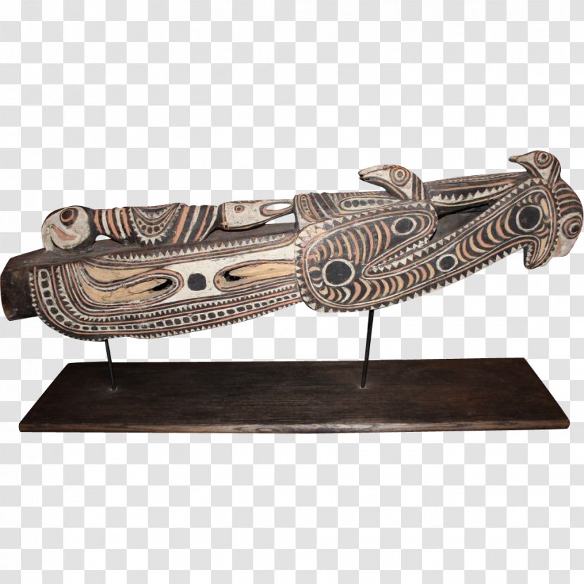 Sepik River Papua Prow Wood Carving Canoe - Decorative Arts - PAPUA NEW GUINEA Transparent PNG