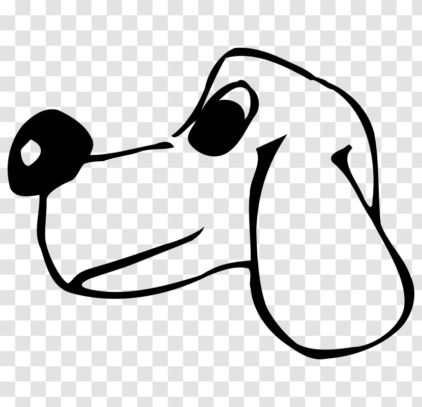 Bull Terrier Puppy Head Clip Art - White - Outline Of A Dog Transparent PNG