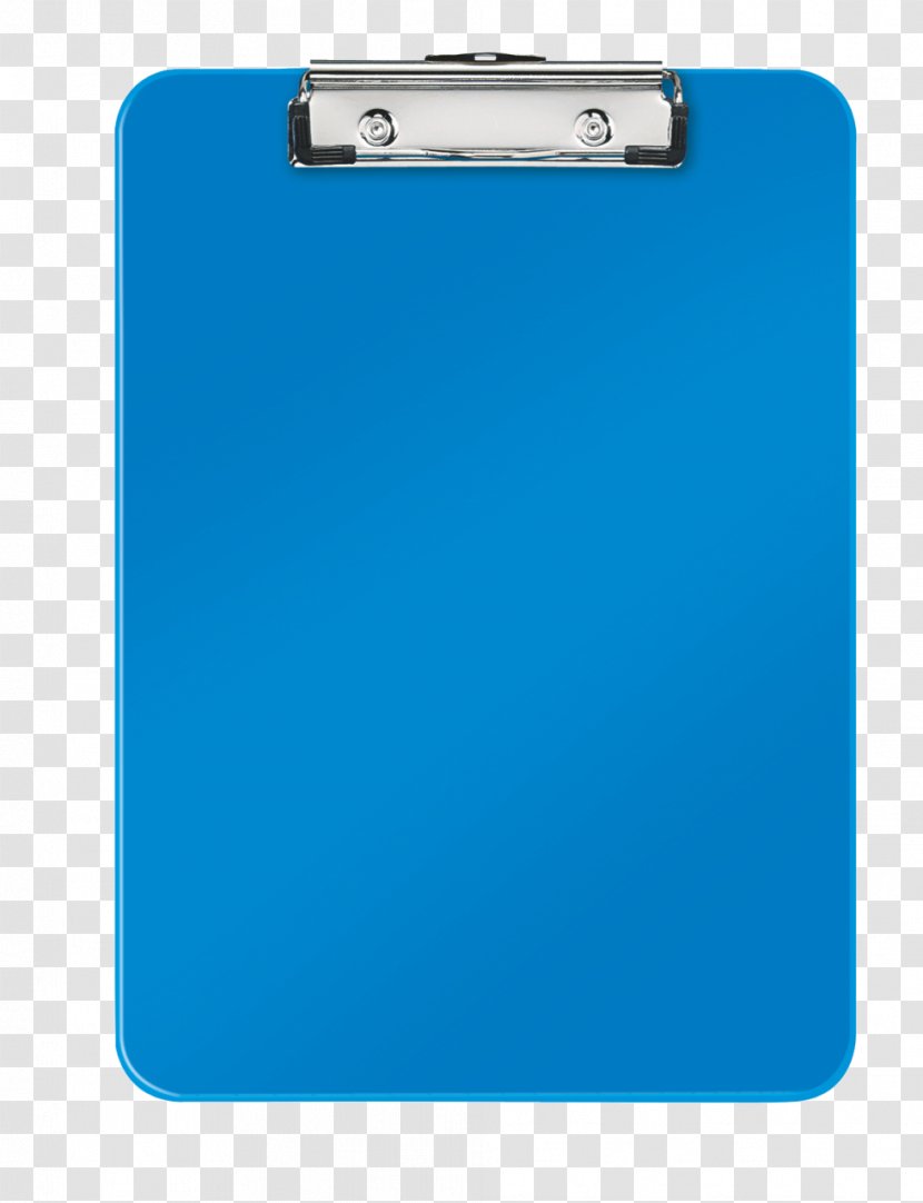 Standard Paper Size Clipboard Esselte Leitz GmbH & Co KG Office Supplies - Cobalt Blue Transparent PNG