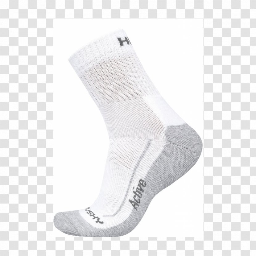 Sock Clothing White Sport Footwear - Husky Transparent PNG