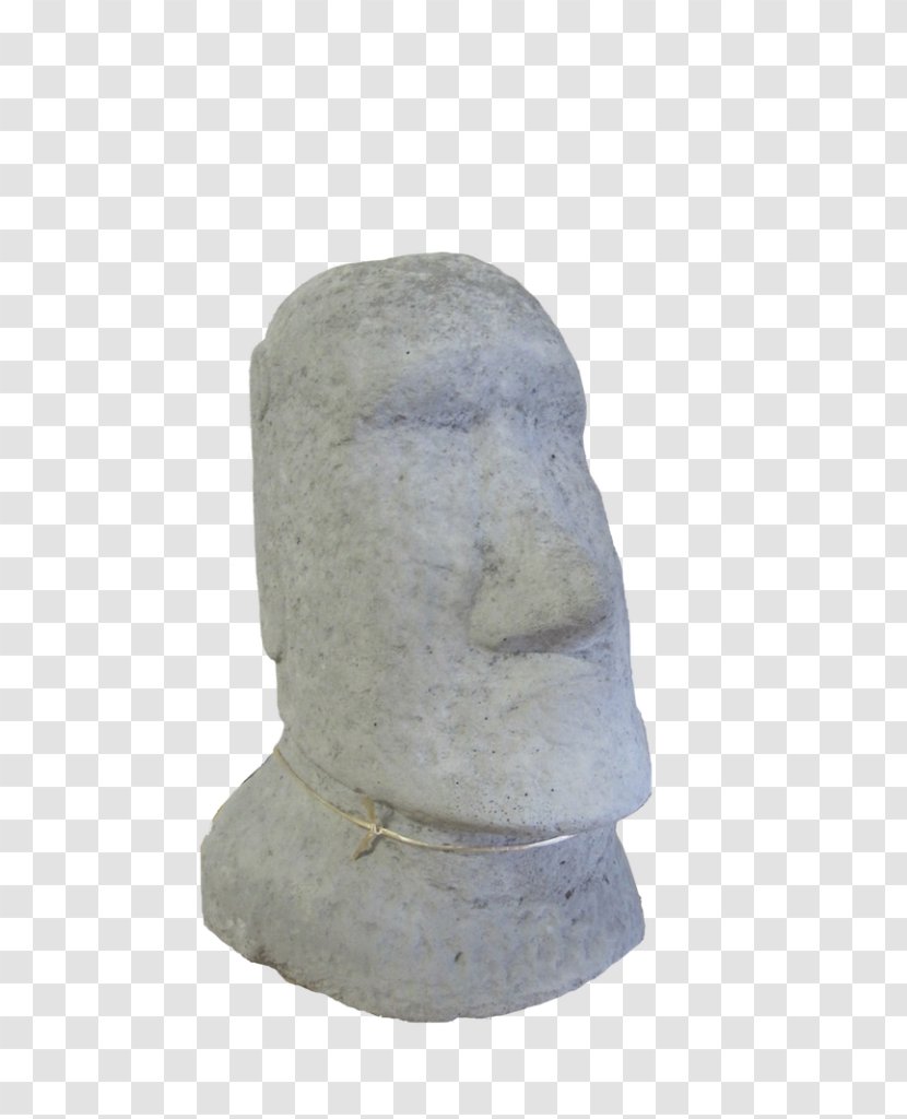 Sculpture Statue Stone Carving Moai Bust - Garden Transparent PNG