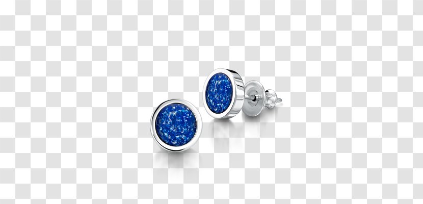 Earring Sapphire Jewellery Silver Gold - Cufflink - Blue Earrings Transparent PNG