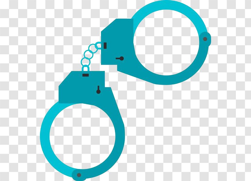 Handcuffs Prison Police Illustration - Crime - Green Hand Drawn Transparent PNG