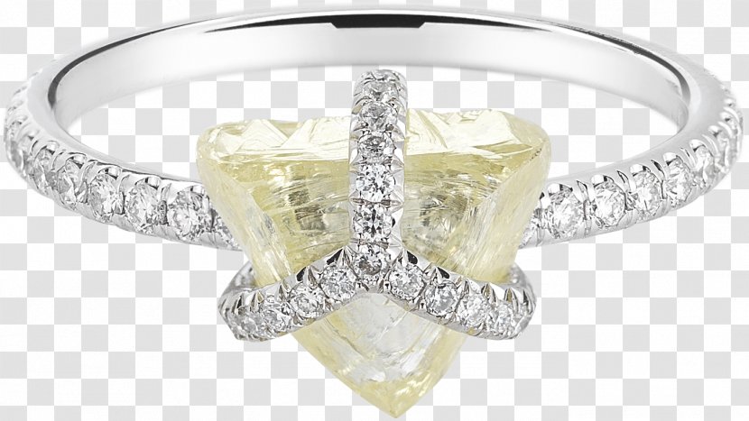 Jewellery Wedding Ring Silver - Diamond Triangular Pieces Transparent PNG