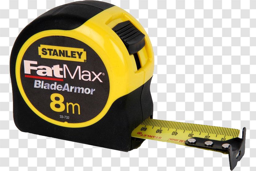 Stanley Hand Tools FatMax Tape Measures Black & Decker - Tool - Measure Transparent PNG