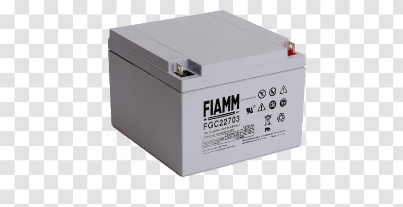 Electric Battery VRLA Lead–acid Rechargeable FIAMM - Scooter Booster 125 Transparent PNG