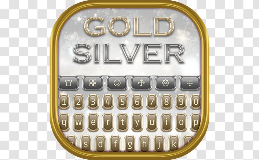 Metal Silver Computer Keyboard Gold Android Application Package Transparent PNG