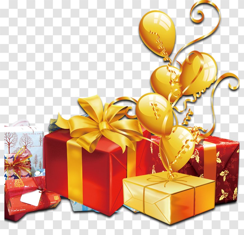 Gift Box Balloon Download Transparent PNG