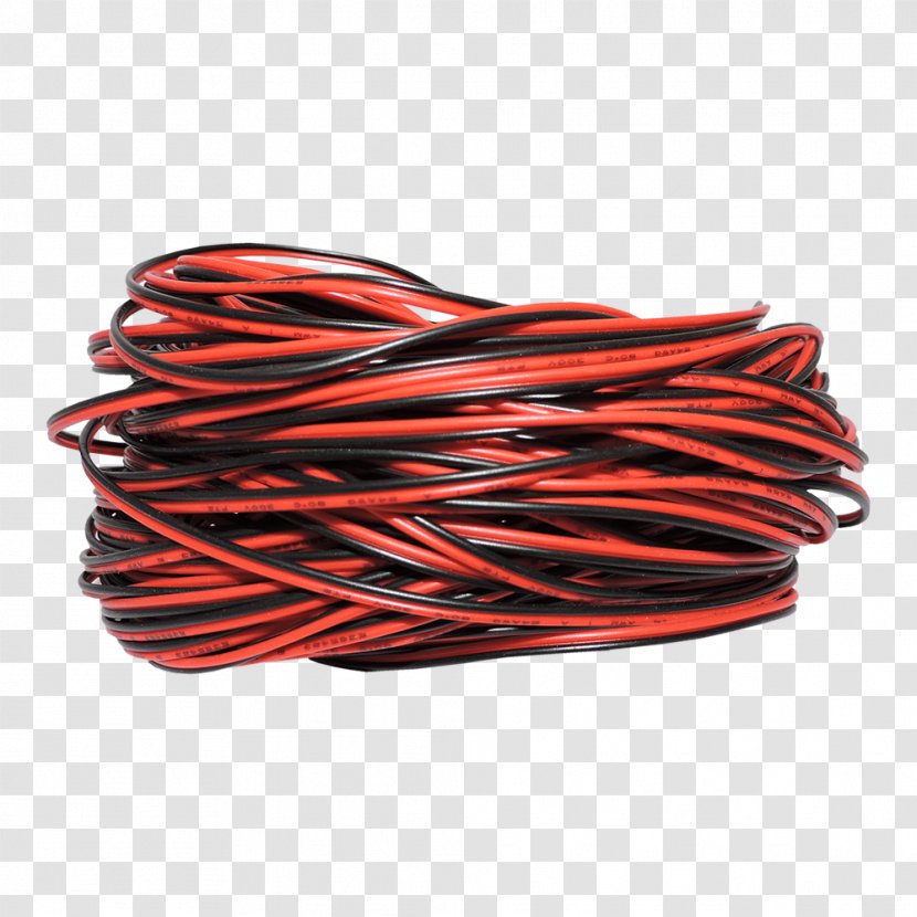 American Wire Gauge Electrical Cable Power - Red - Colorful Transparent PNG