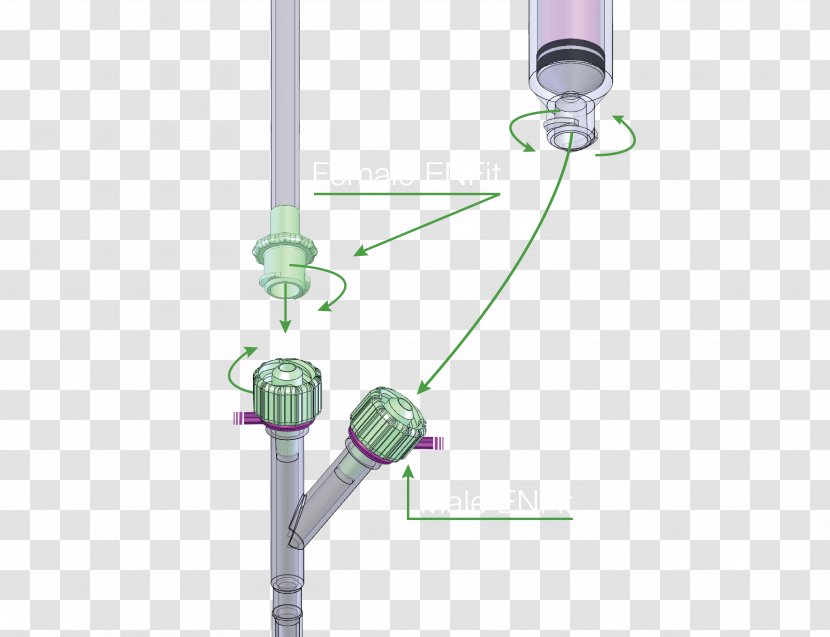 Feeding Tube Adapter Luer Taper Electrical Connector Gastrostomy - Pharmaceutical Drug - Syringe Transparent PNG
