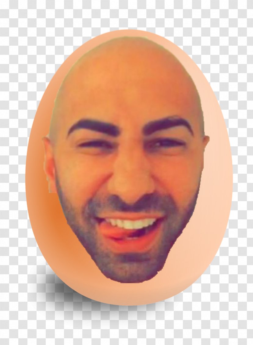 Yousef Erakat Cheek Chin Mouth Forehead - Smile - Bald Head Transparent PNG