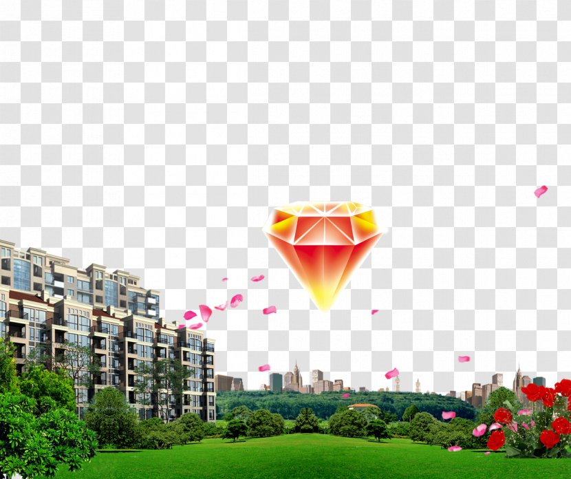 Advertising Real Property Estate - Grass - City ​​building Transparent PNG