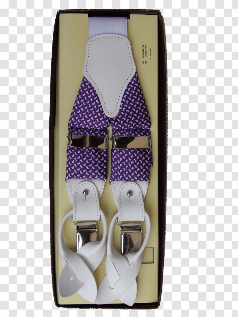 Clothing Accessories Braces Leather Violet Purple - Made In Italy Transparent PNG