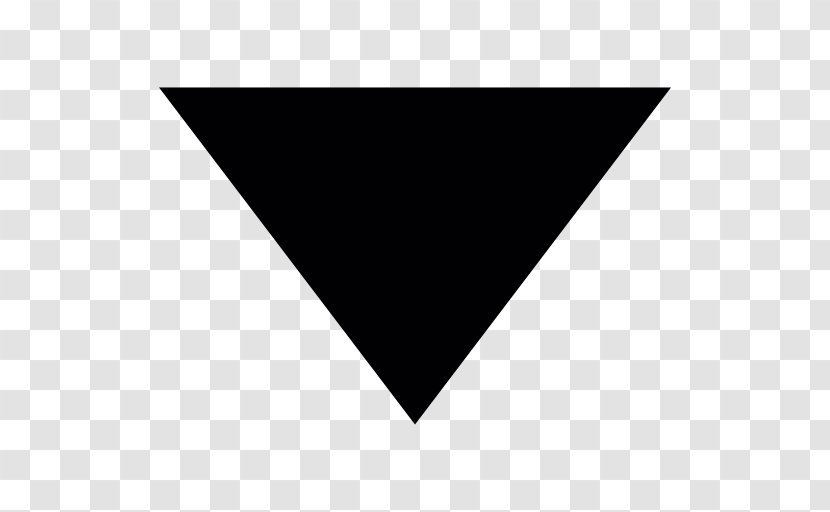Arrow Triangle - Rectangle - Inverted Transparent PNG