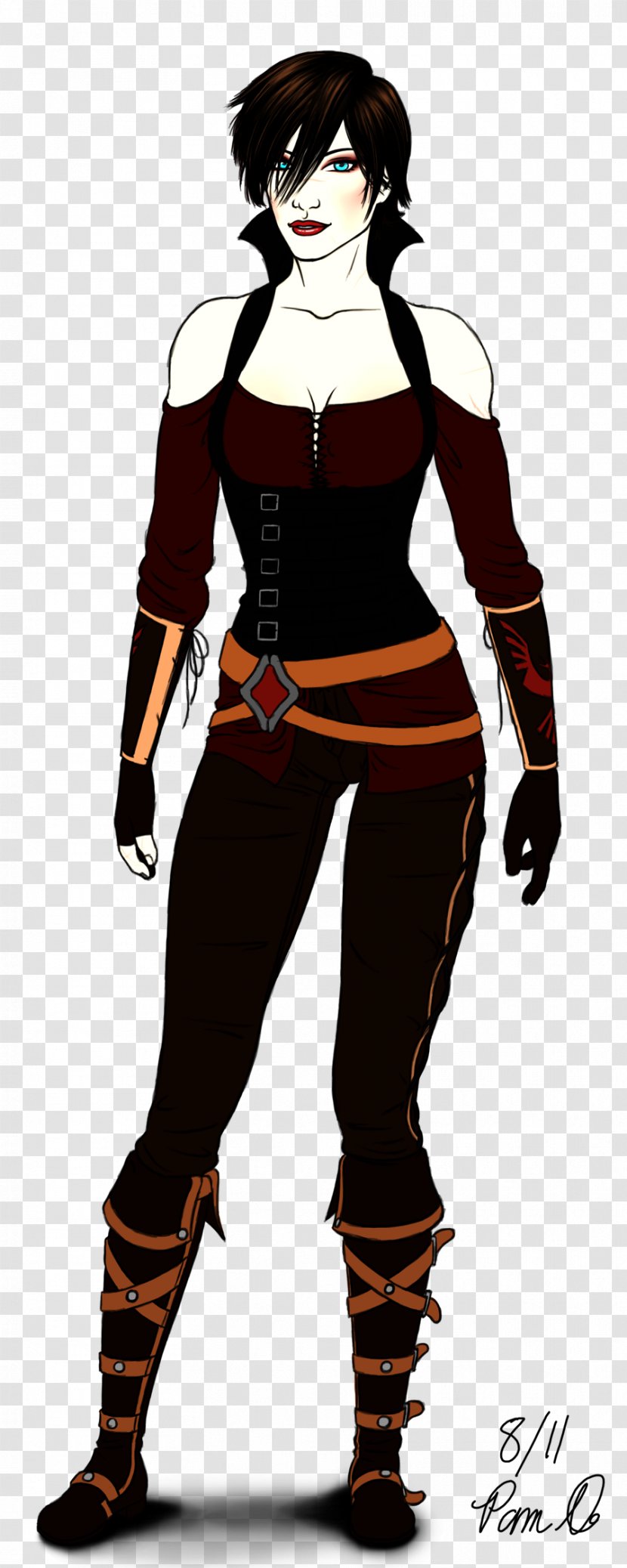 Dragon Age II Drawing Thief Medieval Fantasy BioWare - Human - Clothes Transparent PNG