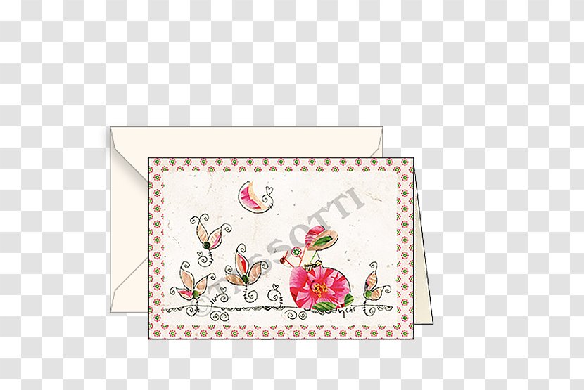 Paper Biglietto Augur Greeting & Note Cards Easter - Flower - La Calza Di Piantini Rosa Transparent PNG