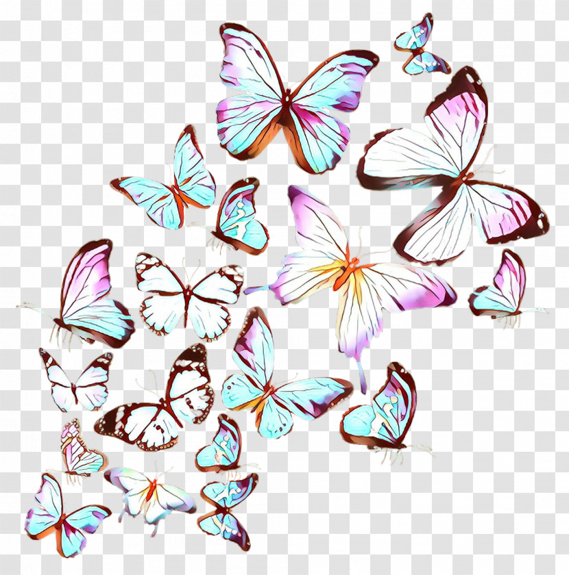 Butterfly Moths And Butterflies Pink Pollinator Insect Transparent PNG