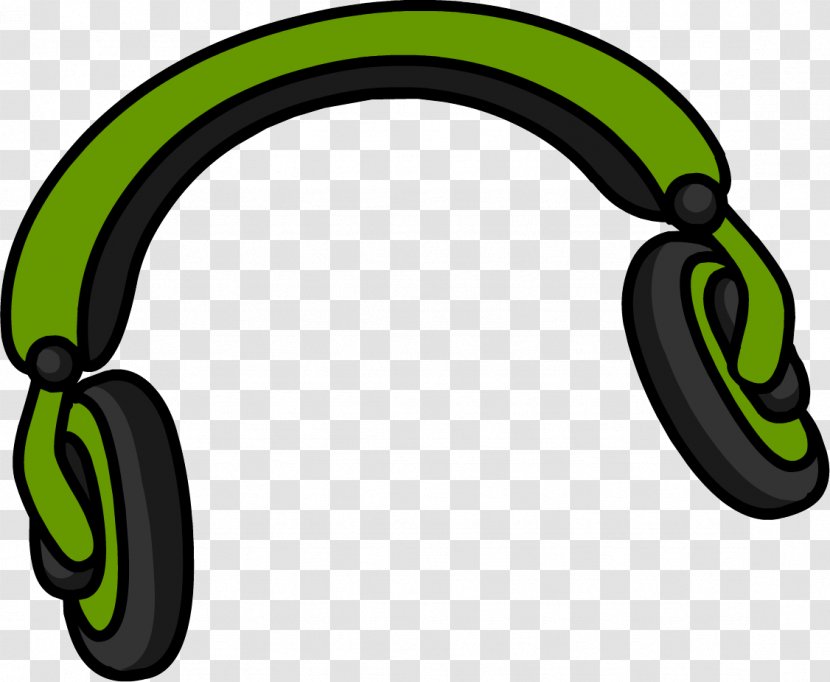Club Penguin Hat Clothing Wiki - Tree - Green Headphones Clip Art Transparent PNG