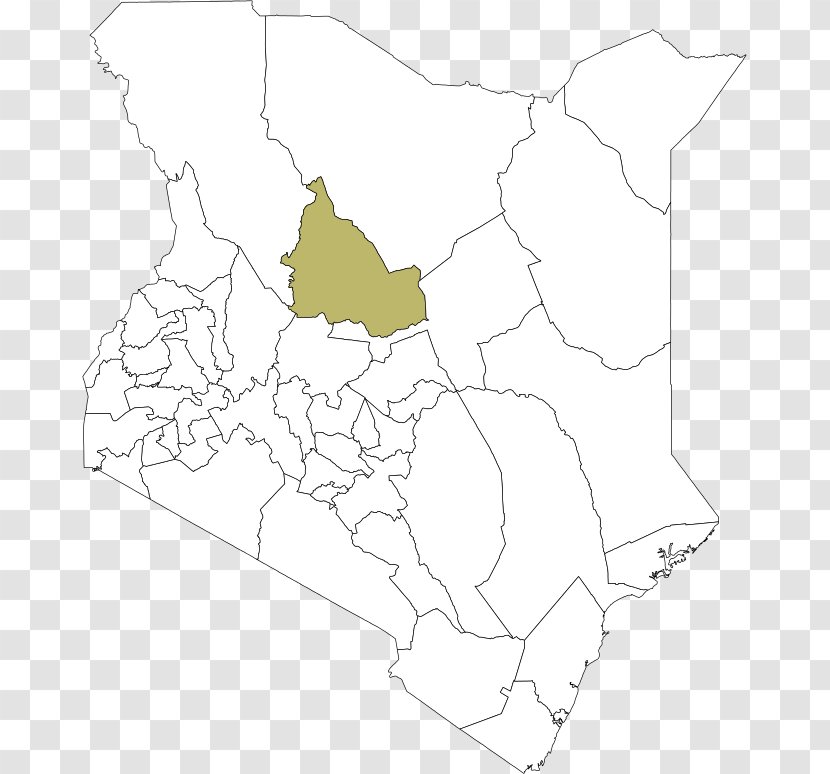 Kwale County Isiolo Meru Mombasa Counties Of Kenya - Blank Map Transparent PNG