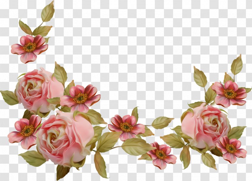 Flower Clip Art - Pink - Watercolour Transparent PNG