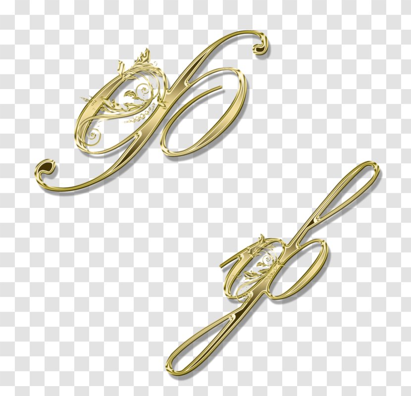 Gold Number - Brass - Ear Transparent PNG