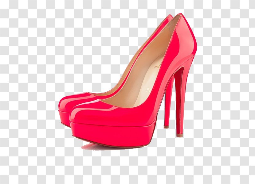 Court Shoe Patent Leather High-heeled Footwear Peep-toe - Designer - Rose Red Shoes Waterproof Transparent PNG