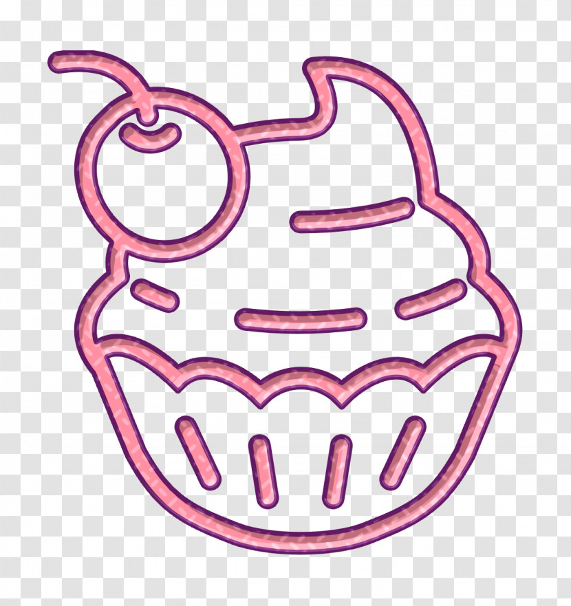Gastronomy Icon Cupcake Icon Muffin Icon Transparent PNG