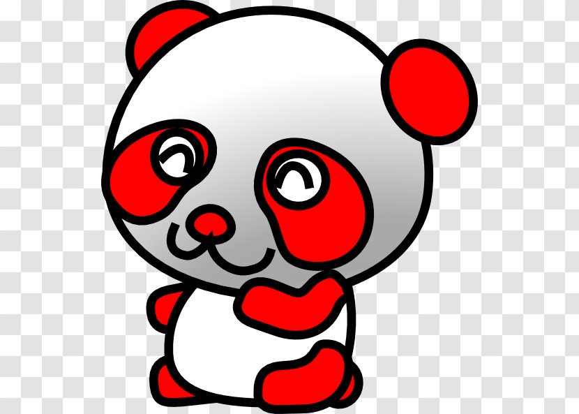 Giant Panda Bear Cuteness Clip Art - Cartoon Transparent PNG