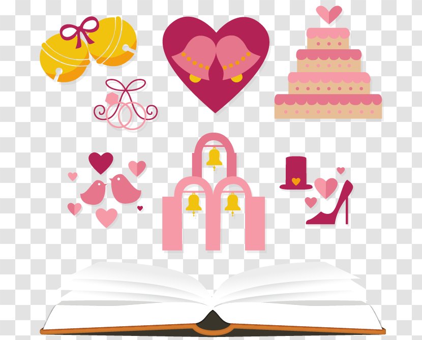 Wedding Invitation Clip Art Vector Graphics Image - Pink Transparent PNG