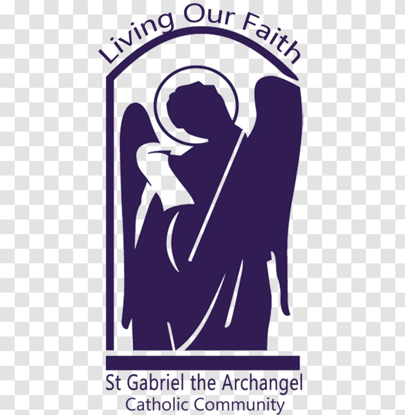 St Gabriel The Archangel Church Saint Way Catholic Family Community - Watercolor - Silhouette Transparent PNG