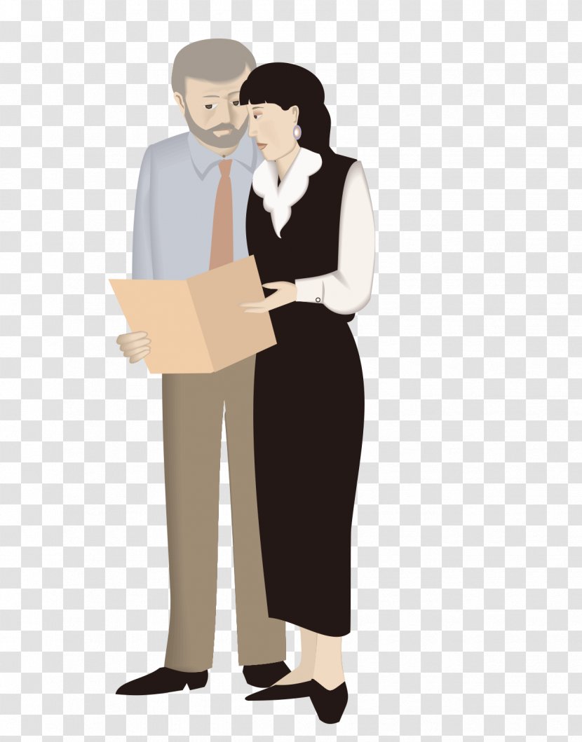 Cartoon Animation Computer File - Frame - Men And Women Discuss People Transparent PNG
