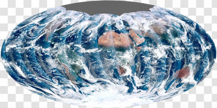 Flat Earth Satellite Imagery The Blue Marble - Water Globe Transparent PNG