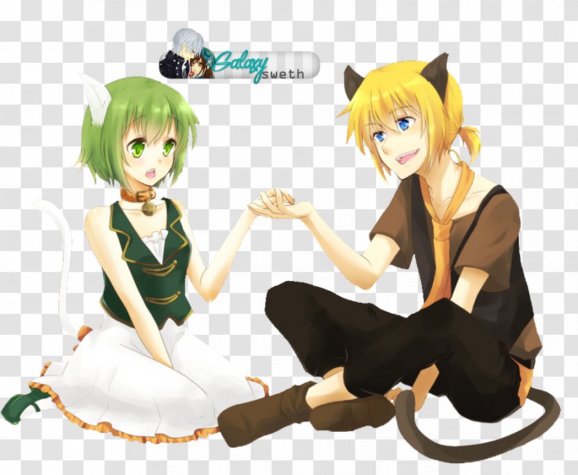 Megpoid Vocaloid Hatsune Miku Kagamine Rin/Len - Heart - Family Cat Transparent PNG