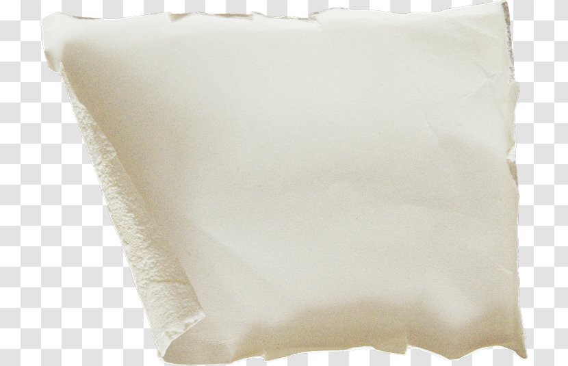 Throw Pillow Cushion - Edge Rolled White Origami Transparent PNG
